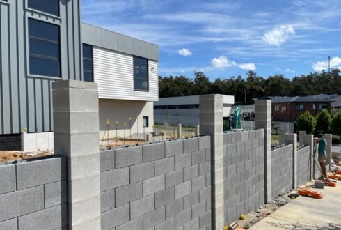 Блочный забор