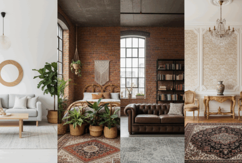 Некоторые из самых распространенных стилей в дизайне интерьера: