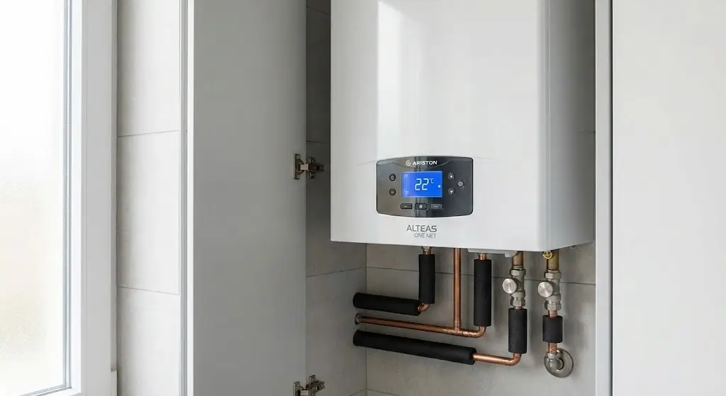 Ariston-ის გათბობის ქვაბი ფასდაკლებით - ცელსიუსი და დათვალე