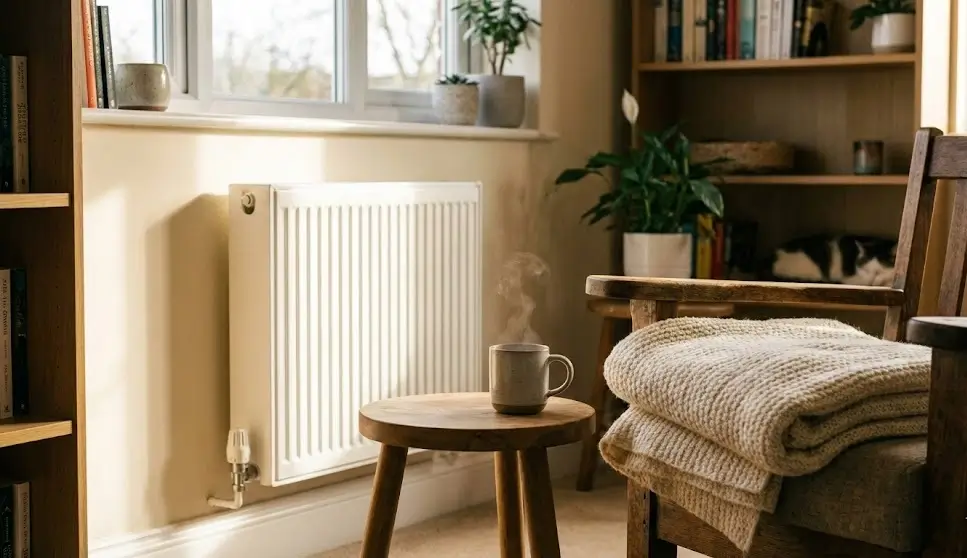 მყუდრო სახლი ცენტრალური გათბობით და რადიატორით - Datvale.ge