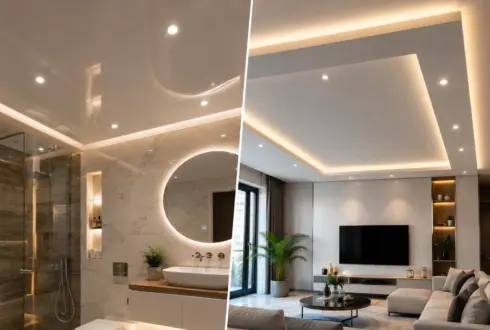 French Stretch Ceiling or Drywall (Gypsum Board)?
